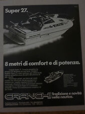 #ADVERTISING PUBBLICITA' CRANCHI SUPER 27 - 1984 VEDI ALTRE DISPONIBILI 