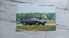 Prospectus / Brochure MASERATI