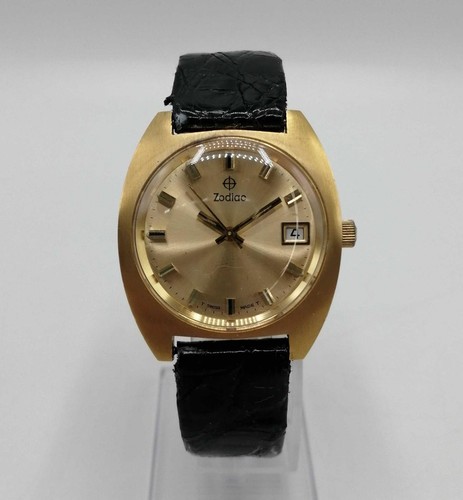 Zodiac manual winding watch - winding,