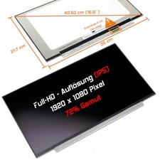 15,6" LED Display matt für Samsung Notebook Plus 2 NP550XDA-KA1DE 72% Gamut