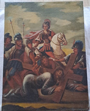 Grande olio su tela Cristo