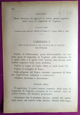 VOGHERA 1892 REGIO DECRETO