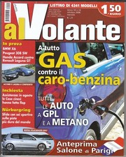 Rivista AL VOLANTE - Ottobre 2008 - Tutte le auto a GPL e a metano, BMW X6