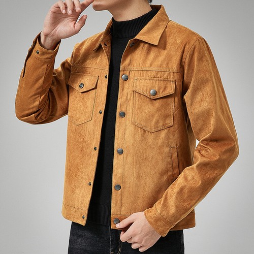 Giacca casual scamosciata uomo
