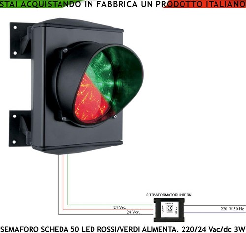 Semaforo biluce led 25 - 50,