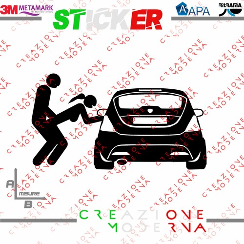 Adesivo sticker sesso omini - adesivo,