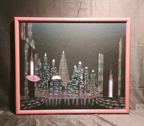 Quadro paesaggio urbano anni