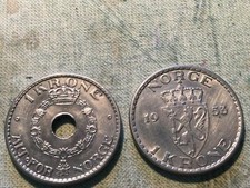 MONETE NORVEGIA  1 KRONE  1949
