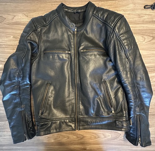 Giacca pelle moto - pelle, uomo