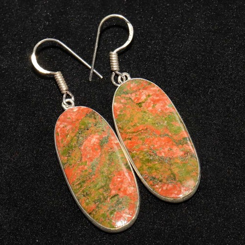 Orecchini unakite argento - orecchini,