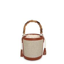 Borsa a secchiello intrecciata