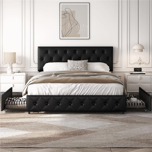Letto imbottito matrimoniale - letto,