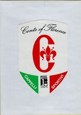 ADESIVO VINTAGE STICKER kleber CAPPELLI SPORTIVI CONTE OF FLORENCE