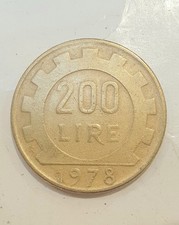 Rare Italian 200 Lire Coin
