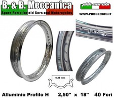 CERCHIO IN ALLUMINIO BORDO H