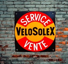 Plaque émaillée velo solex - plaque,