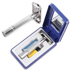 Set Rasoio Doppia Lama Acciaio