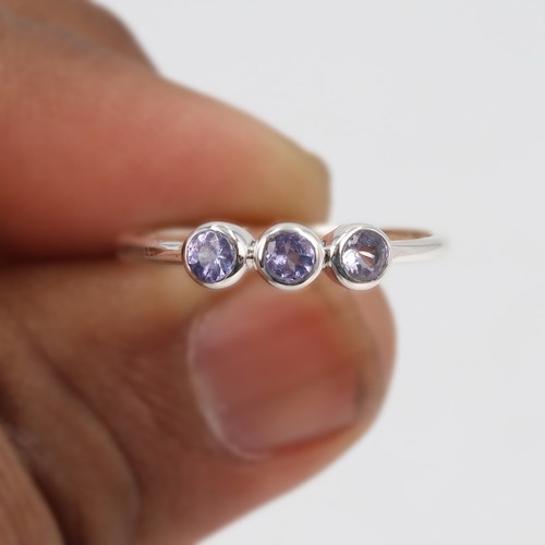 Anello tanzanite argento - tanzanite,