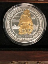 PITCAIRN ISLANDS 2008 2 DOLLARI - BARCA A VELA - SILVER/GOLD 24Kt - PROOF