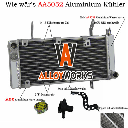Radiatore motore alluminio per