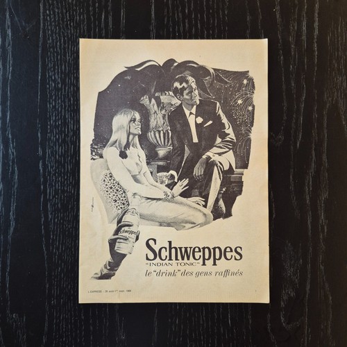 1968 schweppes original - original, ad