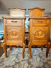 ANTICA COPPIA COMODINO LEGNO NOCE EPOCA FINE 800 INIZIO 900