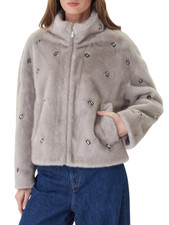 Vicolo pelliccia ecologica con