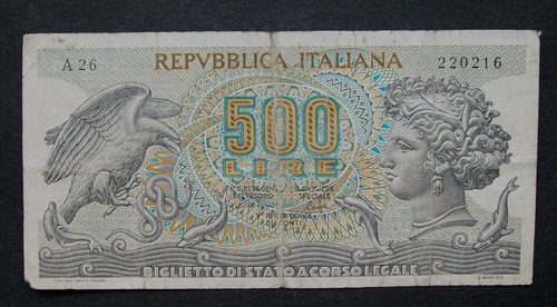 Rara 500 lire aretusa - rara,