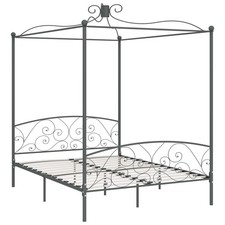 Letto baldacchino grigio in - letto,