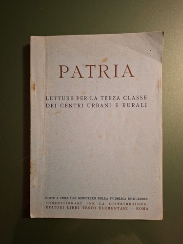 Patria letture per terza - per,