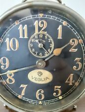 Vecchia Sveglia Veglia antica Funzionante prima versione museale nero trizio