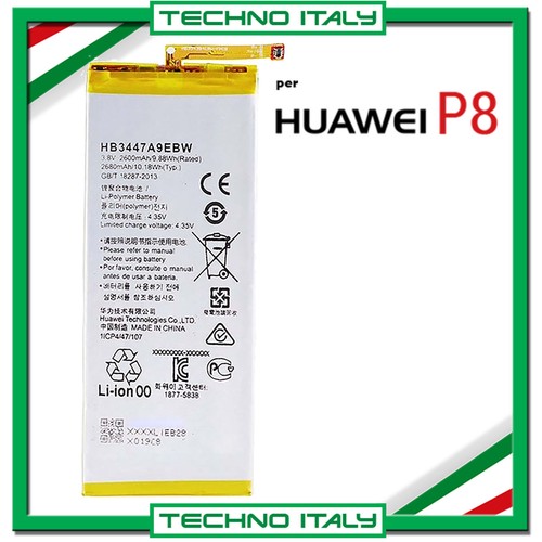 Batteria per huawei da - per, p8