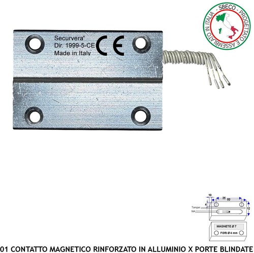 Contatto magnetico antifurto - contatto,