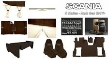 ALLESTIMENTO CABINA TENDE TAPPETI FODERE PER SCANIA S GEN 2017> MARRONE