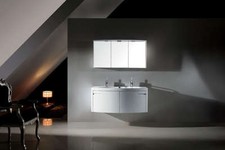 MOBILE BAGNO DOPPIO ARREDO BAGNO COMPLETO PENSILE 120CM