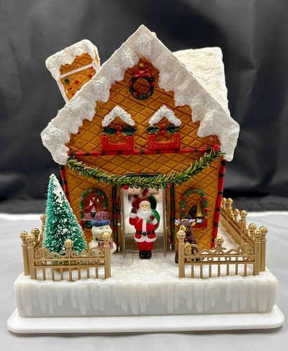 Vintage santa house - vintage, santa's