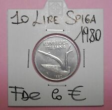 10 lire 1980 SPIGHE FDC  IN  OBLO' O SCIOLTA  LUSTRO  5 PZ DISP   COMPRA SUBITO