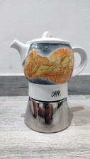 CAFFETTIERA 4 TAZZE CAFFE' ESPRESSO MOKA CERAMICA CARINA SERIE PLANETARIUM ANCAP