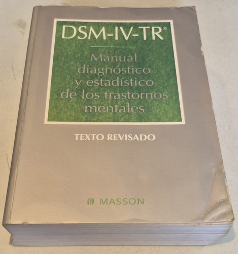 Dsm manual diagnóstico - dsm-iv-tr.,