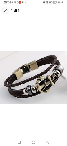 Braccialetto uomo con ancora - con,