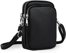 Borsa cellulare piccola a tracolla per donna uomo pelle tracolla portafoglio