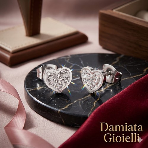Orecchini cuore bimba marlù - orecchini,