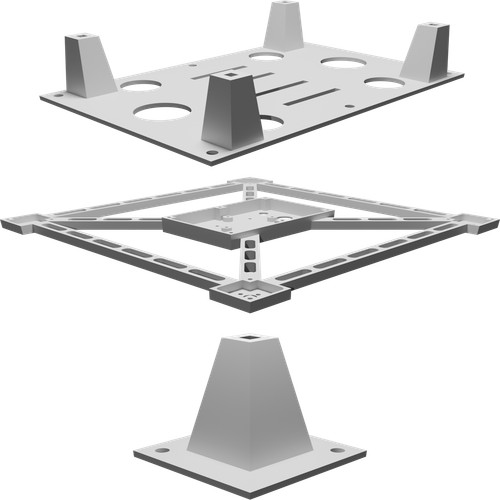 Telaio drone box - drone, 450mm
