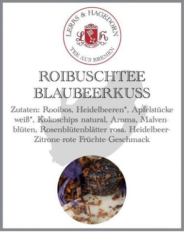 Roibuschtee bacio mirtilli - roibuschtee, di
