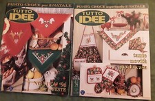 2 RIVISTE TUTTO IDEE Punto Croce Natale n. 54 ottobre n. 55 novembre 1996