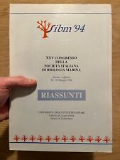 RIASSUNTI XXV° CONGRESSO Società italiana Biologia Marina | 24-28 maggio 1994