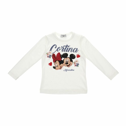 Monnalisa shirt maglia panna - monnalisa,