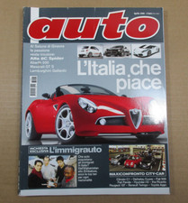 Rivista AUTO aprile 2008 Alfa spider Abarth 500 Maserati Lamborghini Toyota Aygo