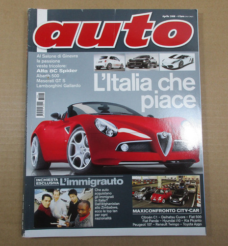 Rivista auto aprile 2008 alfa - auto,