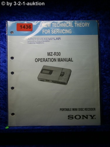 Manuale operativo sony r30 - sony,